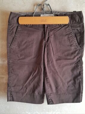 525a. brown vintage Aeropostale cotton low rise y2k bermuda shorts, 0